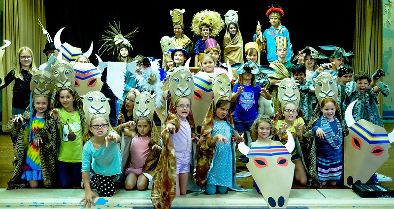 The cast of "Lion King Jr." will present four performances this weekend.