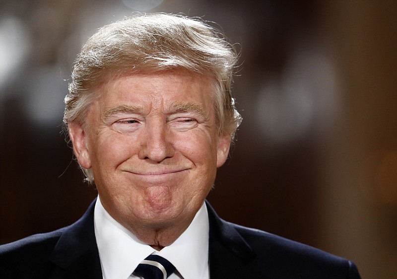 
              President Donald Trump smiles as he speaks in the East Room of the White House in Washington, Tuesday, Jan. 31, 2017, to announce Judge Neil Gorsuch as his nominee for the Supreme Court. (AP Photo/Carolyn Kaster)
            