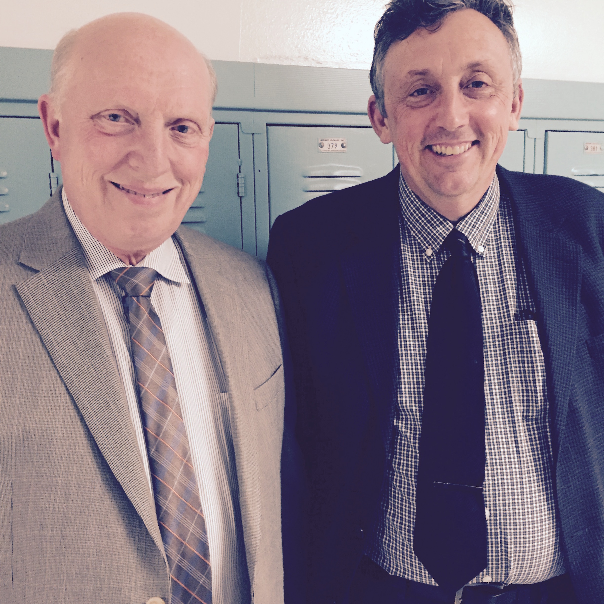David Leatherwood, left, and Mike Deweese represented sponsor Food City.