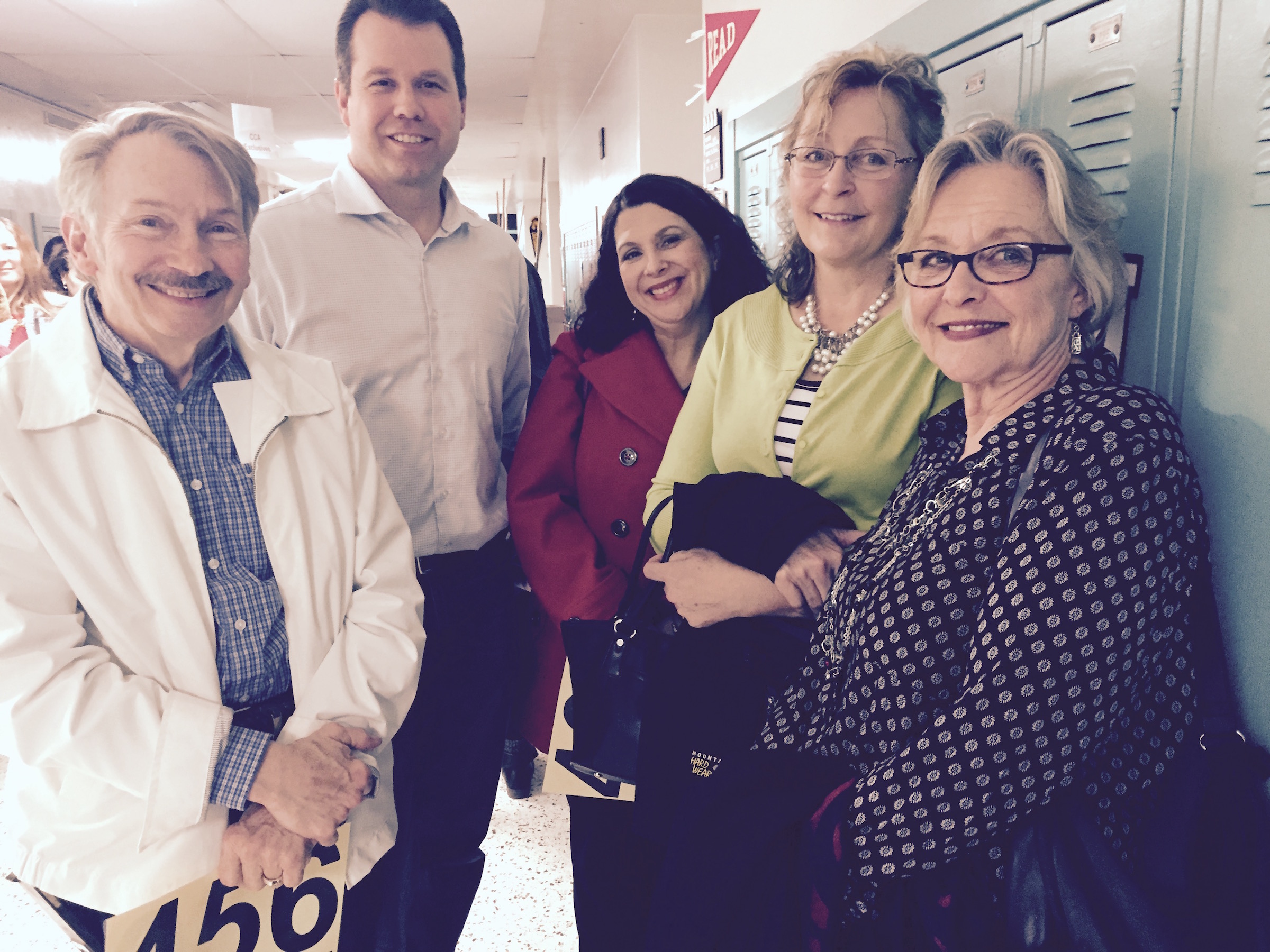 Don Timms, Russ Bigham, Tina Bigham, Barbara Conn and Connie Timms, from left,