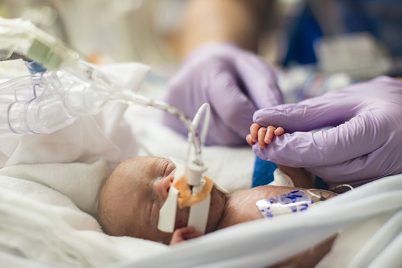 The Neonatal Intensive Care Unit in Children's Hospital at Erlanger can accommodate 64 premature or otherwise fragile newborn babies.