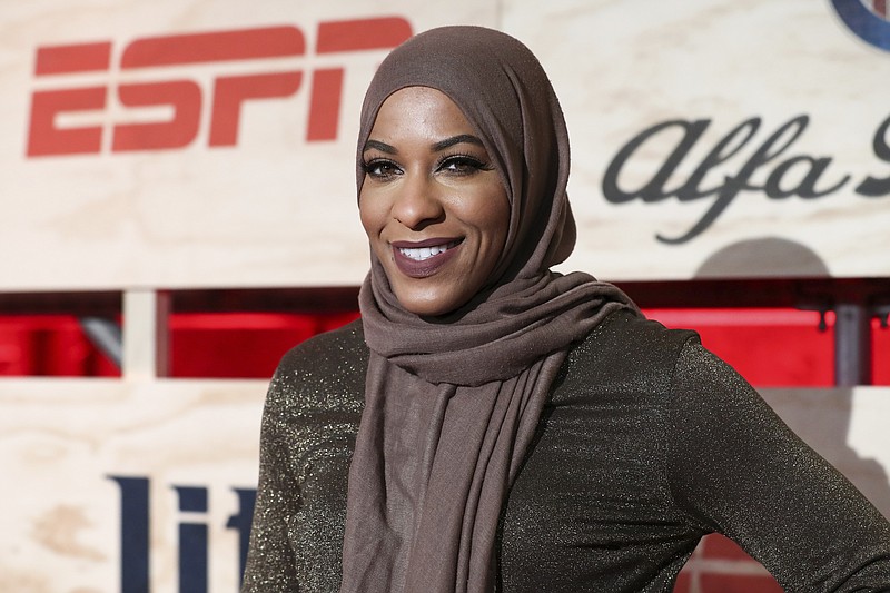 
              Ibtihaj Muhammad attends ESPN: The Party 2017 held on Friday, Feb. 3, 2017, in Houston, Texas. (Photo by John Salangsang/Invision/AP)
            