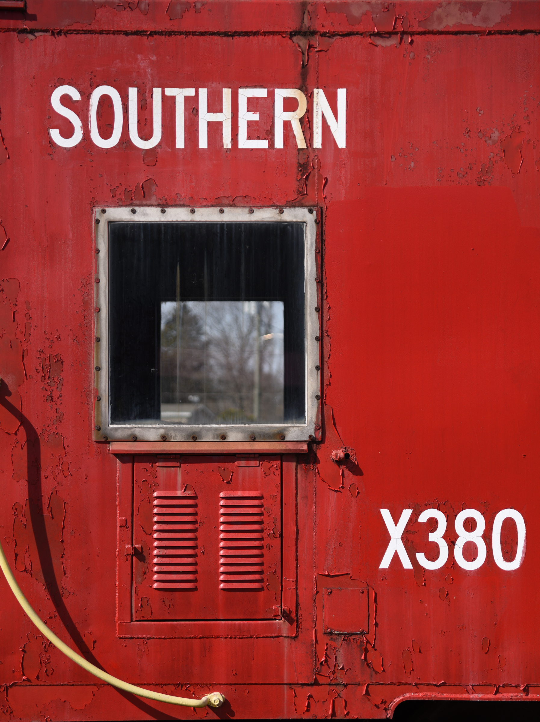 A train car sits near the Niota Depot, which houses the Niota City Hall Tuesday, January 31, 2017.