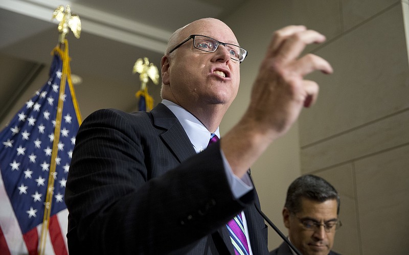 
              FILE - In this June 22, 2016 file photo, Rep. Joe Crowley, D-N.Y. speaks during a news conference on Capitol Hill in Washington. House Democrats are united against President Donald Trump, but as they wrap up a somewhat painful, inward-looking retreat, they are still trying to figure out how to turn that opposition into a winning strategy.  (AP Photo/Alex Brandon, File)
            