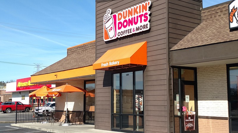 Staff photo by Mike Pare / A new bakery by area franchisee Bluemont Group will supply doughnuts to Dunkin' Donuts stores such as this one in Fort Oglethorpe.