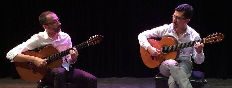 Petar Jankovic, left, and Daniel Duarte, who teach at Indiana University's Jacobs School of Music, will showcase their prowess on classical guitar in a concert Tuesday, Feb. 21, at Covenant College, 14049 Scenic Highway, Lookout Mountain, Ga.