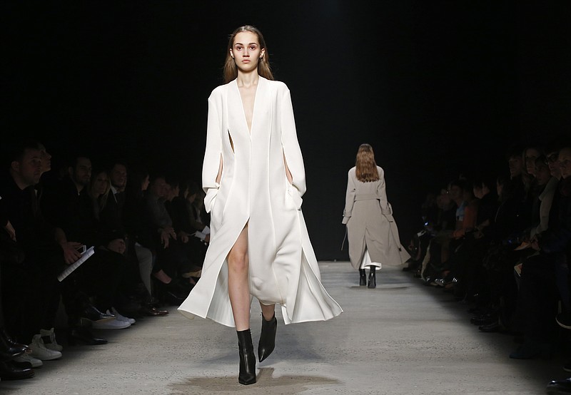 
              The Narciso Rodriguez collection is modeled during Fashion Week Tuesday, Feb. 14, 2017, in New York. (AP Photo/Kathy Willens)
            