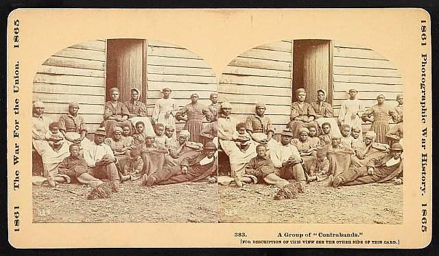 Some of the African-Americans who lived in Camp Contraband at Chattanooga's North Shore.