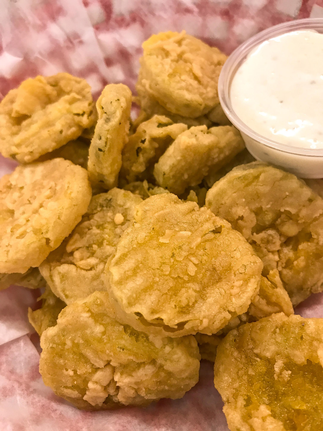 Fried pickles at Dari Dip. (Photo by Mark Gilliland)