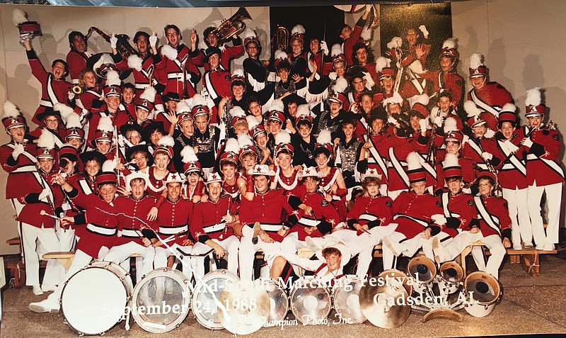 The 1988 Lakeview-Fort Oglethorpe Band at the Mid-South Marching Festival in Gadsden, Ala.