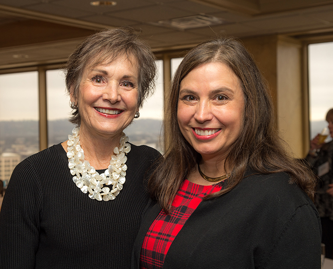 Ann Currey and  Gloria Stewart