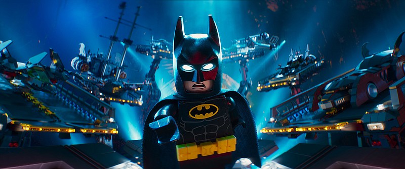 
              This image released by Warner Bros. Pictures shows Batman, voiced by Will Arnett, in a scene from "The LEGO Batman Movie." (Warner Bros. Pictures via AP)
            