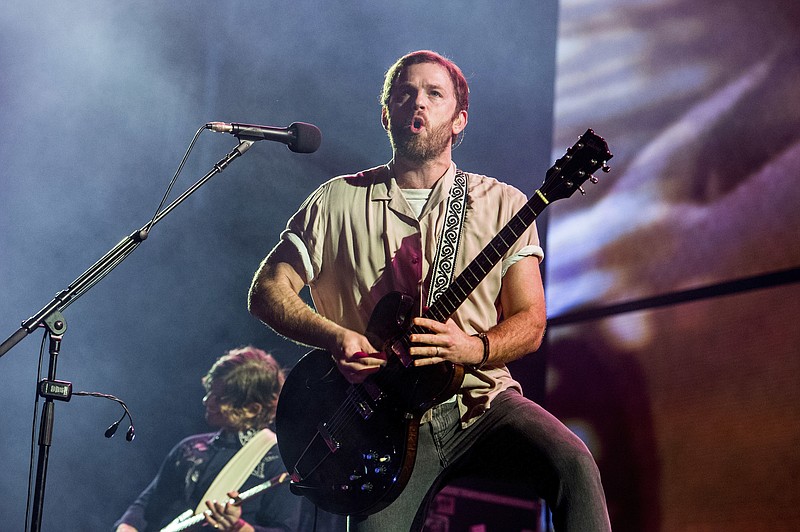 
              FILE - In this Saturday, Dec. 10, 2016, file photo, Caleb Followill of Kings Of Leon performs at the 2016 KROQ Almost Acoustic Christmas at The Forum in Inglewood, Calif. Kings of Leon, Snoop Dogg, Soundgarden and Sturgill Simpson are among the musical acts scheduled to perform at the Beale Street Music Festival in Memphis in May 2017, the Festival officials announced Wednesday, Feb. 22, 2017. (Photo by Amy Harris/Invision/AP, File)
            
