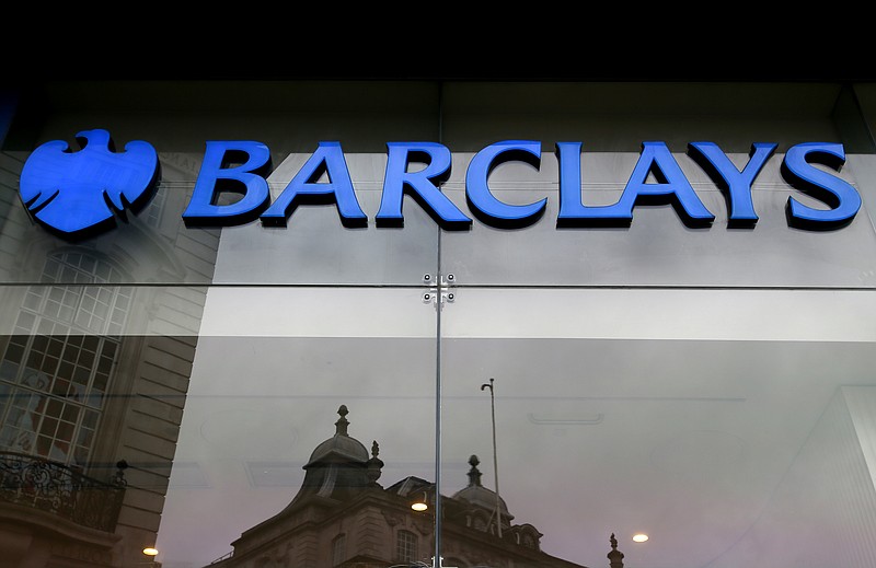 
              FILE -  This is a Tuesday, March 1, 2016 file photo of the sign on a branch of Barclays Bank in London. Barclays Group said Thursday Feb. 23, 2017, that it will complete its restructuring six months earlier than planned as it sheds risky assets and focuses on consumer, corporate and investment banking in New York and London. (AP Photo/Kirsty Wigglesworth, File)
            