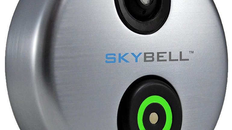 A SkyBell smart doorbell.