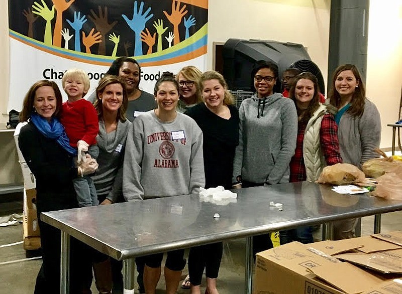 Members of the Junior League have spent the past three years giving more than 600 hours of volunteer time at the Chattanooga Area Food Bank.