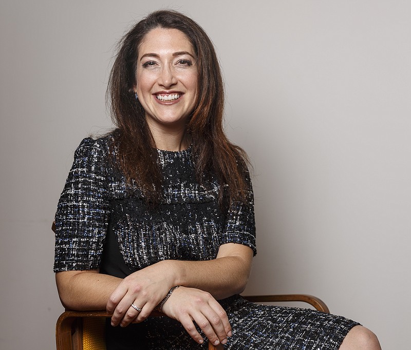 Tech entrepreneur Randi Zuckerberg is photographed at the Chattanooga Public Library on Thursday, Feb. 23, 2017, in Chattanooga, Tenn.