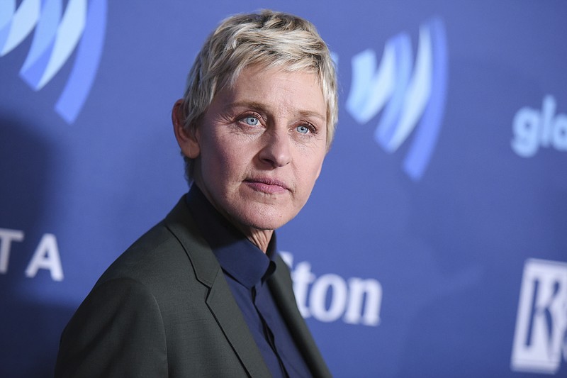 
              FILE - In this March 21, 2015, file photo, Ellen DeGeneres arrives at the 26th Annual GLAAD Media Awards held at the Beverly Hilton Hotel, in Beverly Hills, Calif. On the Feb. 23, 2017, episode of her chat show, DeGeneres handed out four-year scholarships paid for by Wal-Mart to the entire senior class of a New York City charter school. (Photo by Richard Shotwell/Invision/AP, File)
            