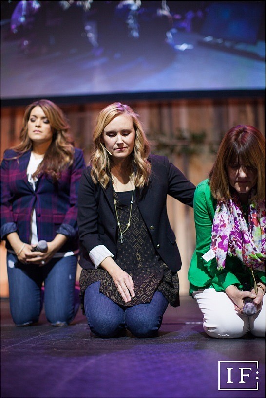 Signal Crest United Methodist Church is hosting the IF:Gathering Friday, March 10 at 6 p.m. and Saturday, March 11 at 9 a.m. The event was started by Austin, Texas, Christian author Jennie Allen, center, pictured during a previous year's event.