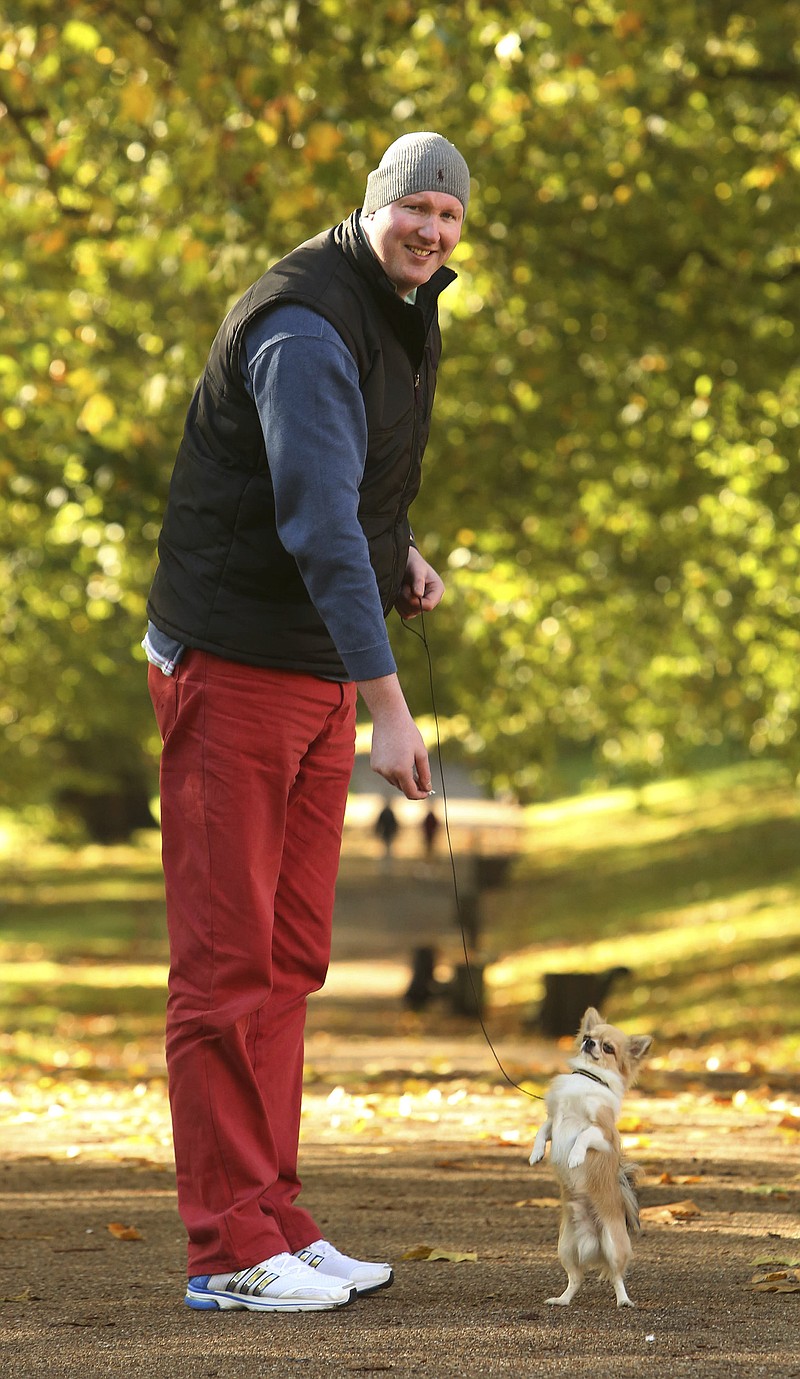 
              FILE - In this file photo dated 4, Nov. 2013, former tallest man in Britain and Game of Thrones actor Neil Fingleton who has died at the age of 36 is seen. Fingleton with a height of 7 ft 7 ins (2.3 m) played Mag The Mighty in the fantasy series and also took on roles in X-Men: First Class and Jupiter Ascending. (Geoff Caddick/PA via AP File)
            