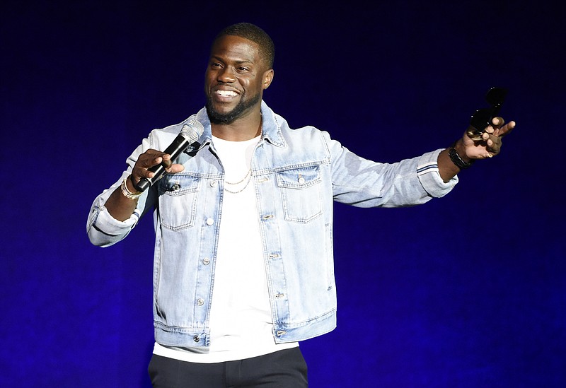 
              FILE - In this April 13, 2016 file photo, Kevin Hart, star of the upcoming film "What Now?," addresses the audience during the Universal Pictures presentation at CinemaCon 2016 in Las Vegas. Hart will headline the Colossal Clusterfest, a three-day comedy event on June 2-4 in San Francisco. (Photo by Chris Pizzello/Invision/AP, File)
            