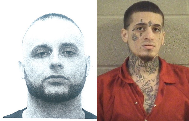 Roberto Viera Aybar, aka "Chico," right, and Hector Ruiz, left, were both located and detained by the U.S. Marshals Service in connection with a burned body that was found in Whitfield County.