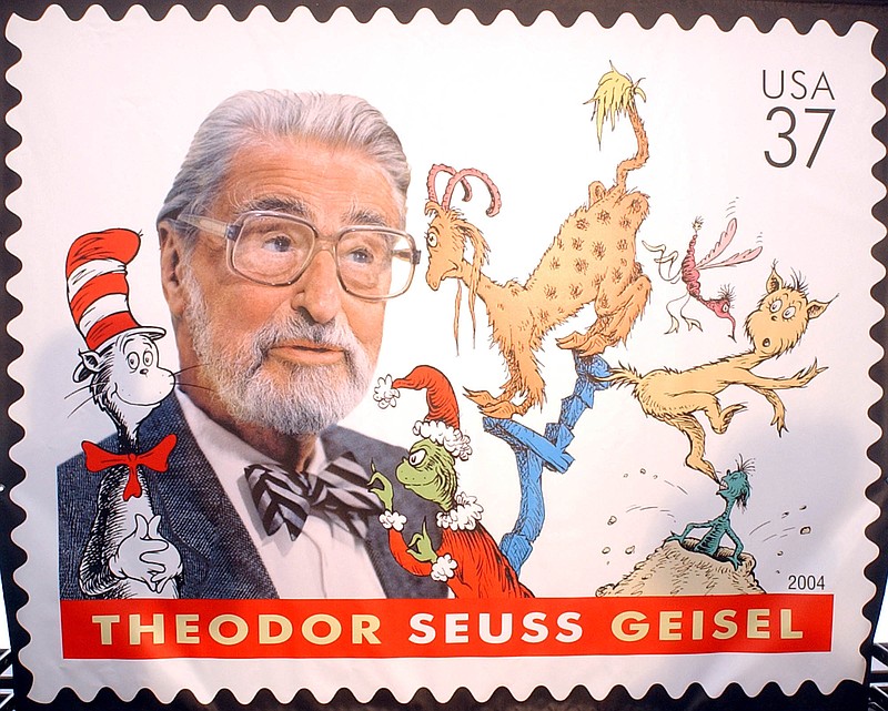 The Dr. Seuss stamp was unveiled in 2003. (AP Photo/Nathan Martin)