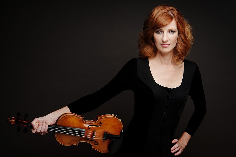 Violin soloist and concertmaster Holly Mulcahy