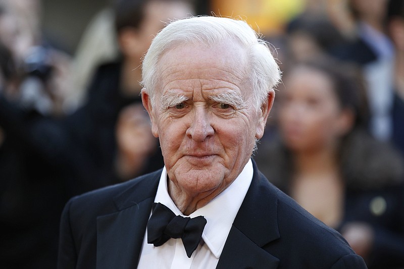 
              FILE - This Sept. 13, 2011 file photo shows British author John Le Carre at the UK film premiere of "Tinker Tailor Soldier Spy," in London. After a hiatus of more than 25 years, John le Carre is again writing about one of the world’s most famous fictional spies. Viking said Tuesday, March 7, 2017, that le Carre’s “A Legacy of Spies” will come out Sept. 6.  (AP Photo/Sang Tan, File)
            