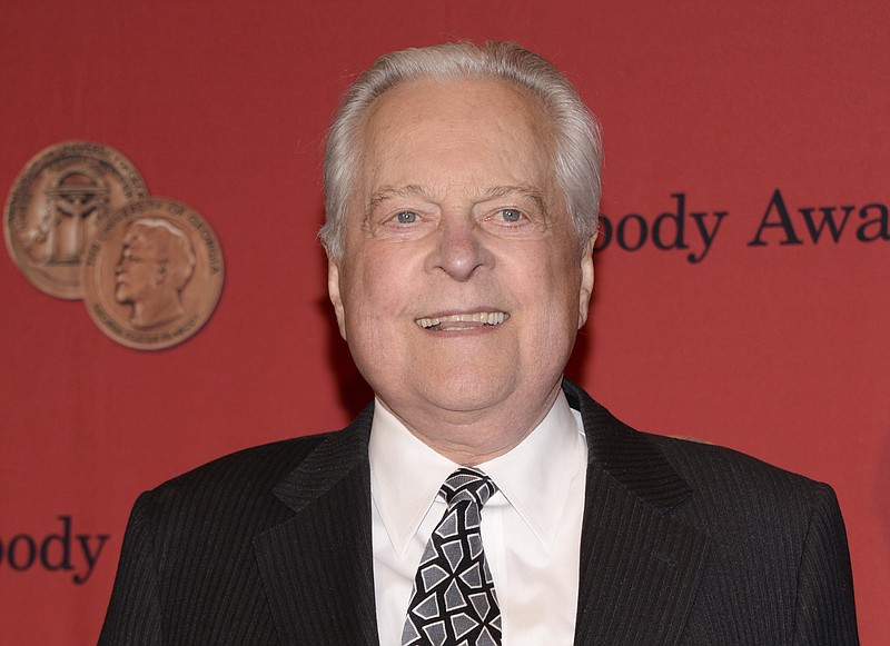 In this May 19, 2014, file photo, Robert Osborne attends the 73rd Annual George Foster Peabody Awards in New York. Osborne, the genial face of Turner Classic Movies and a walking encyclopedia of classic Hollywood, has died. He was 84. A publicist for the network said he passed away Monday, March 6, 2017 in New York. (Photo by Evan Agostini/Invision/AP, File)