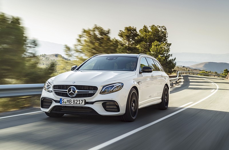 
              This undated photo released by car manufacturer Daimler AG shows a Mercedes-AMG E 63 S 4Matic + T-Modell car. The car will be shown at the Geneva Auto Show in Geneva, Switzerland that starts Tuesday March 7, 2017 with media days. Europe’s automakers face huge questions: the impact of Britain’s decision to leave the European Union, Donald Trump’s proposed border tax on imports, the uncertain prospects for electric vehicles. Meanwhile they have to keep selling cars -  in a ferociously competitive market.  (Daimler AG via AP)
            