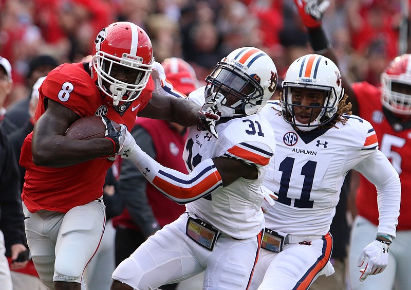 Georgia receiver Riley Ridley, who led the Bulldogs last season with 19.8 yards per catch, was arrested Saturday night in Athens and charged with misdemeanor marijuana possession.