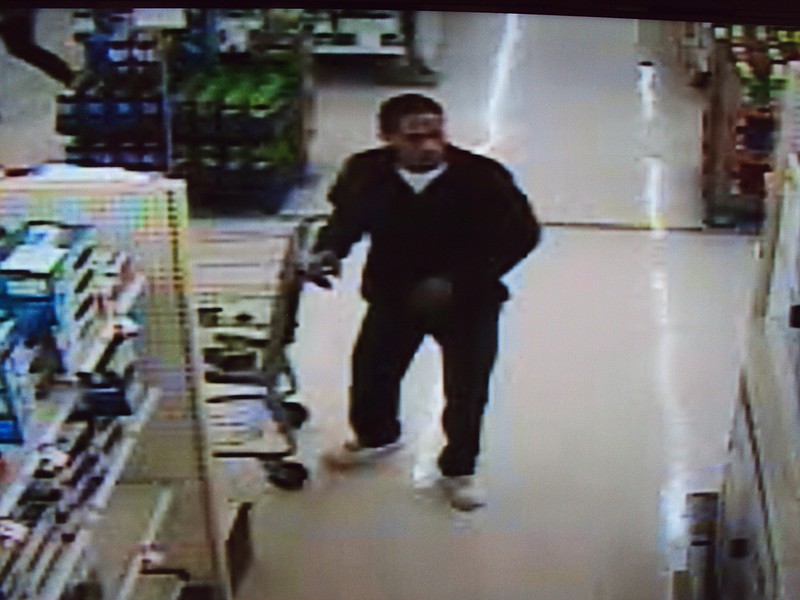 Suspect in Kmart TV theft. 