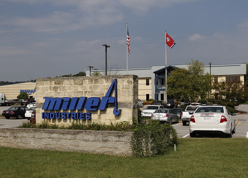 The Ooltewah, Tenn., branch of Miller Industries Inc. is shown on Sept. 12, 2013. 