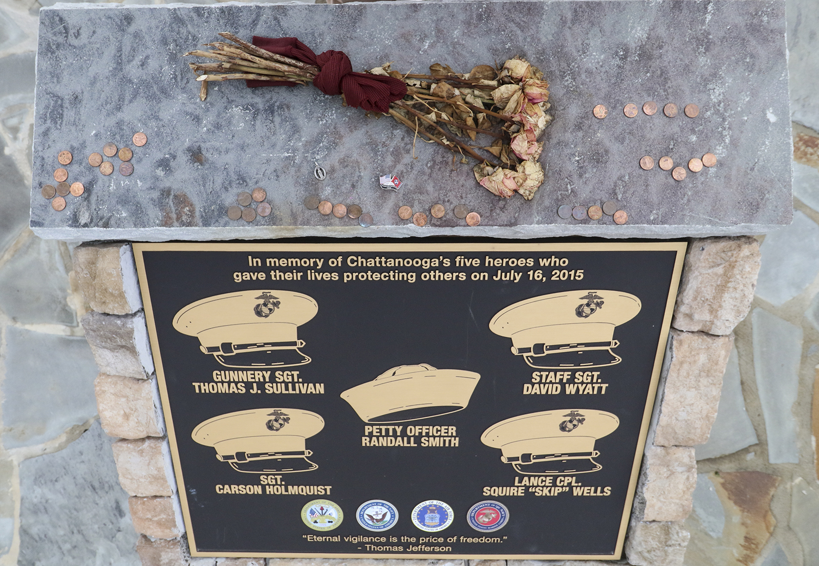 Staff Photo by Dan Henry / The Chattanooga Times Free Press- 3/14/17. The Lee Highway memorial may be updated in the near future.