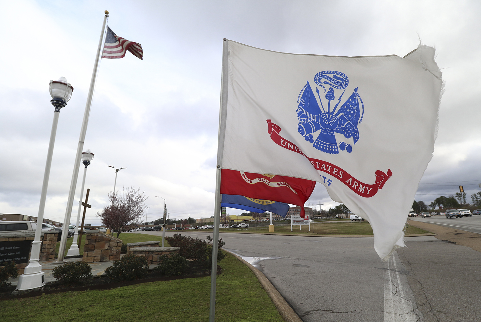 Staff Photo by Dan Henry / The Chattanooga Times Free Press- 3/14/17. The Lee Highway memorial may be updated in the near future.
