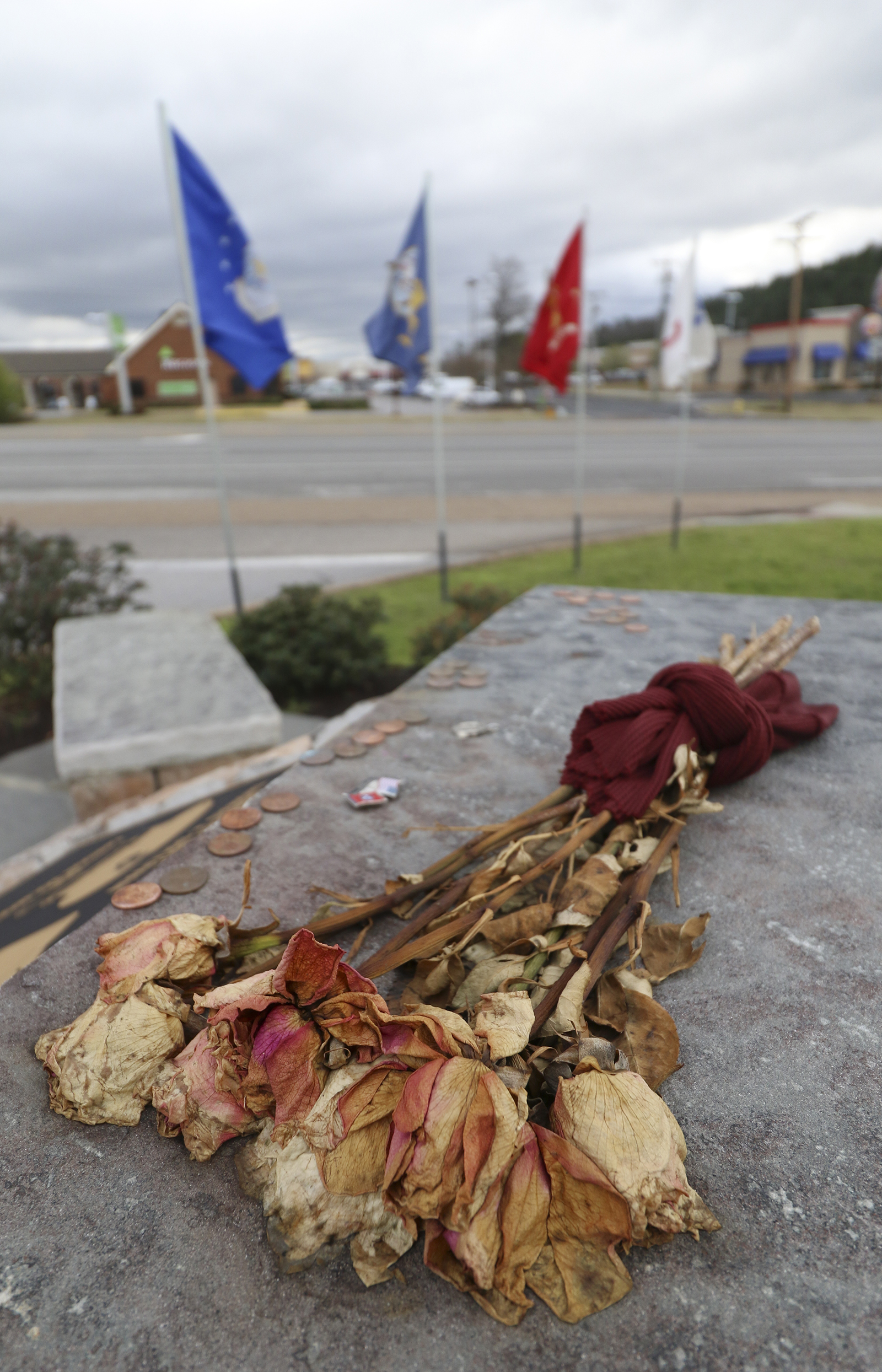 Staff Photo by Dan Henry / The Chattanooga Times Free Press- 3/14/17. The Lee Highway memorial may be updated in the near future.