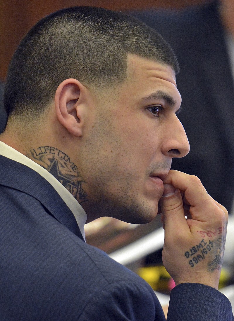Jury hears from tattoo artist in exNFL stars murder trial  Chattanooga  Times Free Press