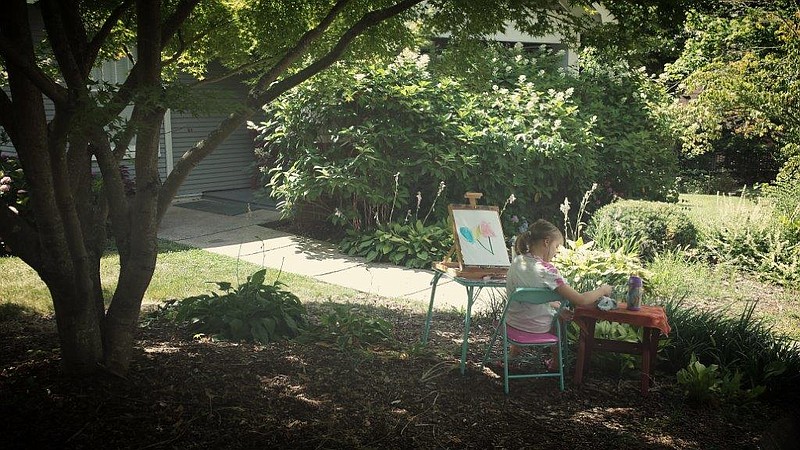 Five-year-old Stella Havlish said her biggest inspiration for art comes from nature.