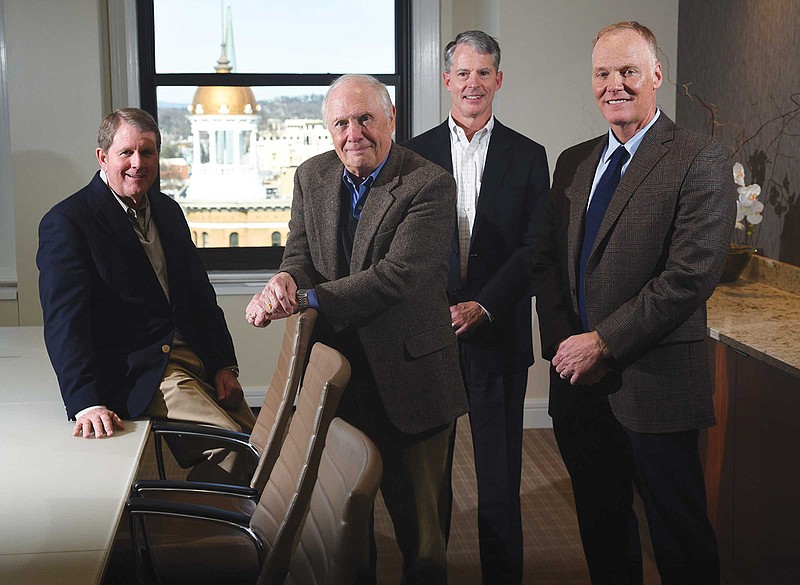 Miller & Martin leadership in 2017: From left, Jim Haley, Lowry Kline, Hugh Sharber and Scott Parrish.