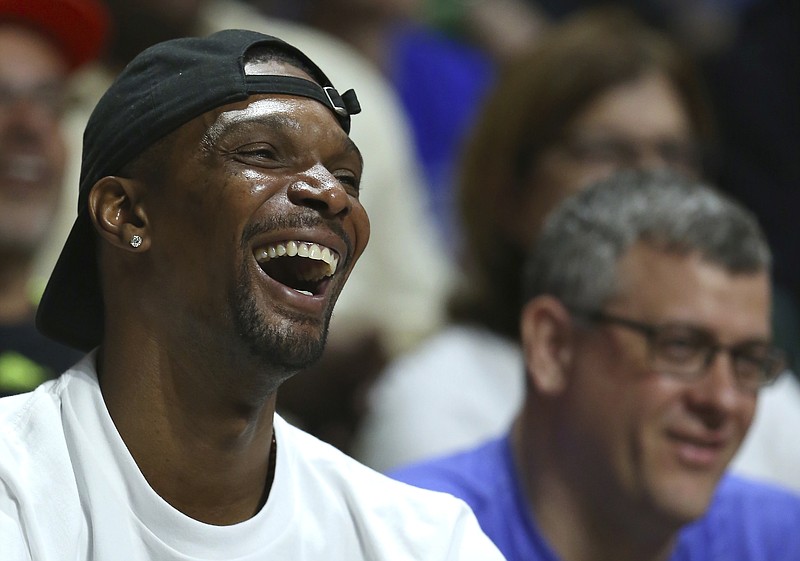 While Chris Bosh still wants an NBA gig, he's trying a new sport