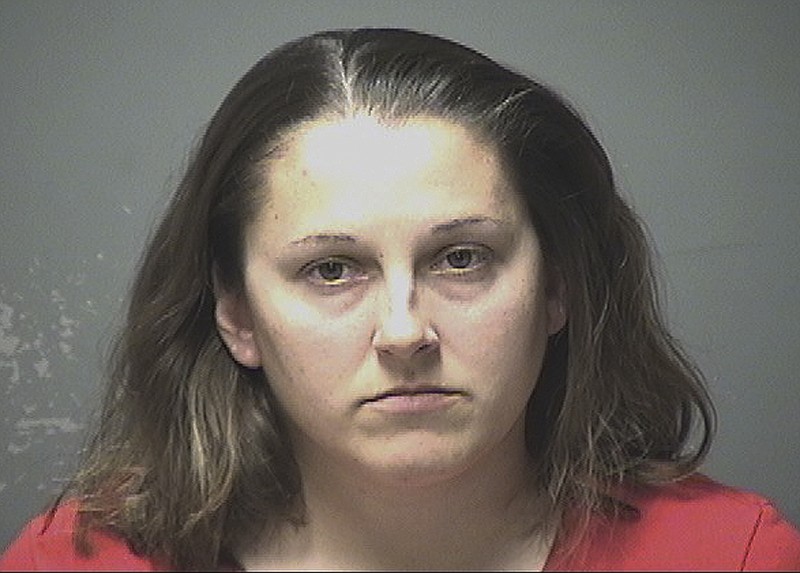 
              This booking photograph released by the Manchester Police Department shows Chelsea Blais, arrested Tuesday, March 21, 2017, and charged with four counts of misdemeanor simple assault of infants she was tending in a daycare center in Manchester, N.H. (Manchester Police Department via AP)
            