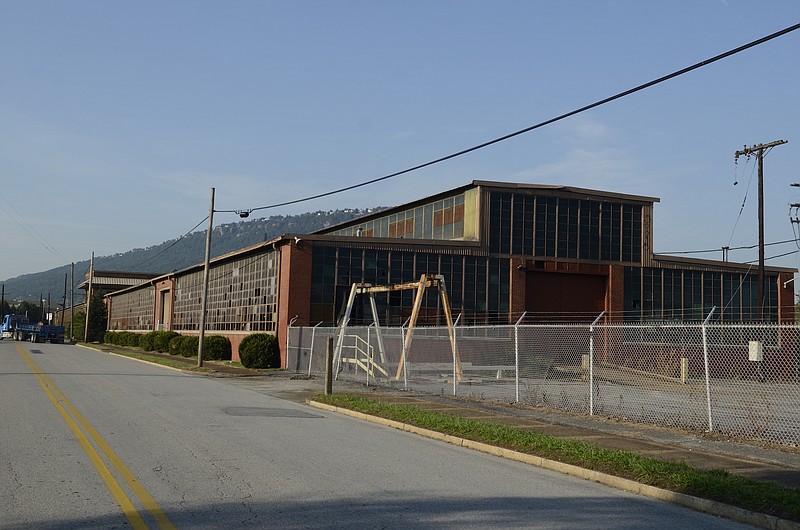 The valve and hydrant plant is seen at the site of the former U.S. Pipe facility. Its owners are in talks with a company that helps find retailers.