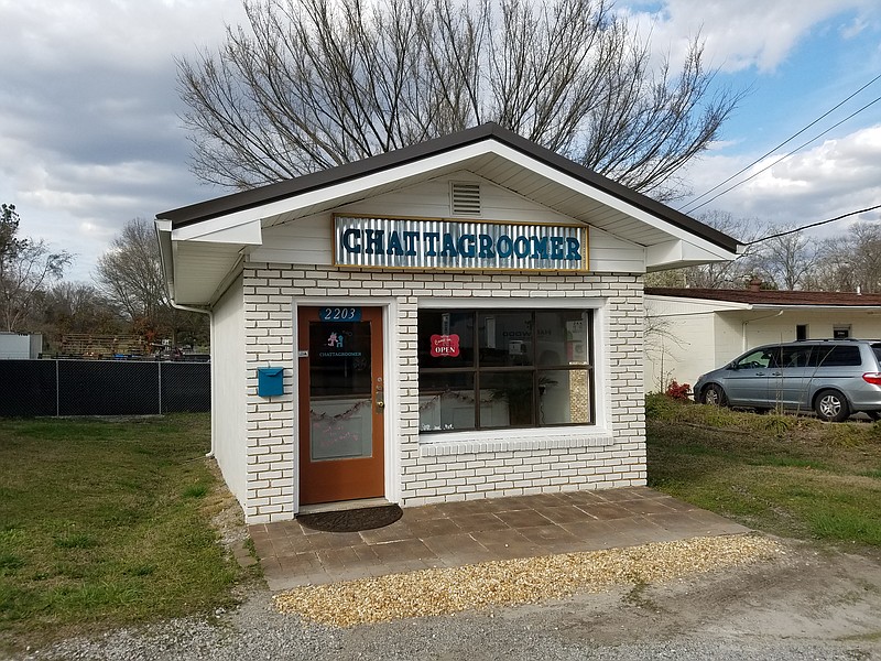 The building where Chattagroomer's Lora Jernigan has set up shop was a longtime barber shop for the area. She's had several customers tell her they had her first haircut there. "I'm happy I found a building that was so special to people," she said.