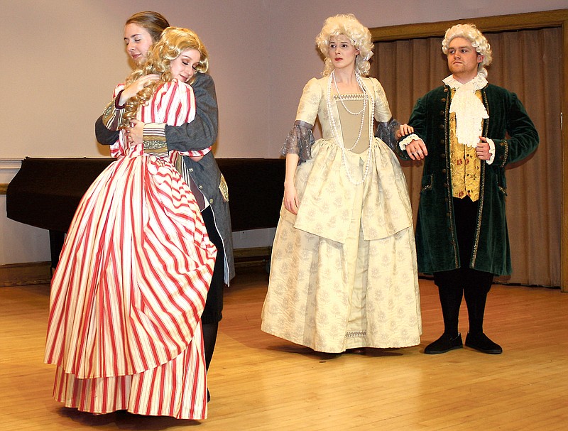 Singers in UTC Opera rehearse "Der Rosenkavalier."