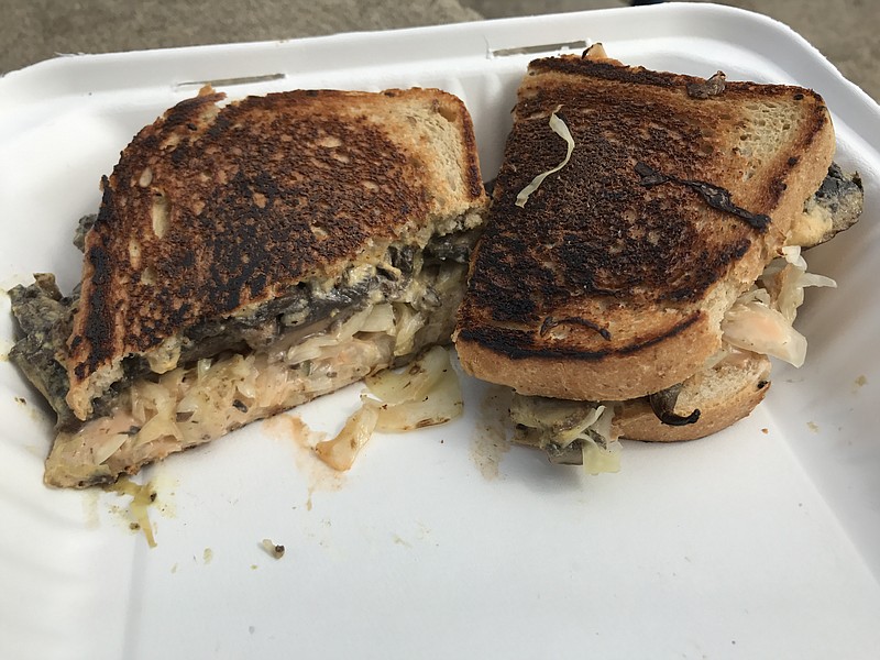 The portobello Reuben at Cashew. (Photo by Sunny Montgomery)