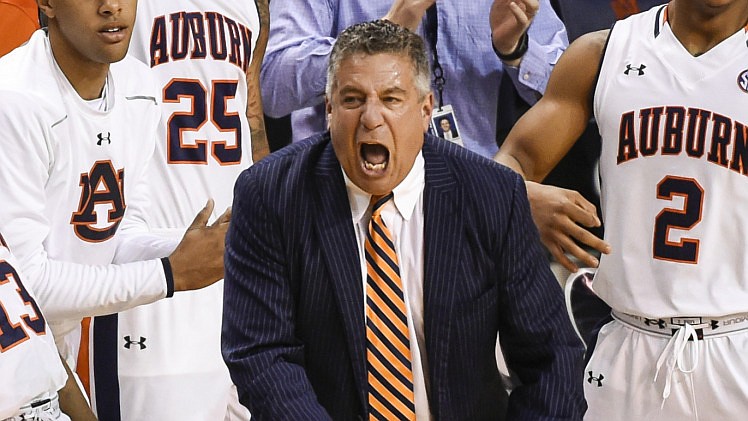 Auburn men's basketball coach Bruce Pearl went 18-14 in his third season with the Tigers but only 7-11 in Southeastern Conference play.