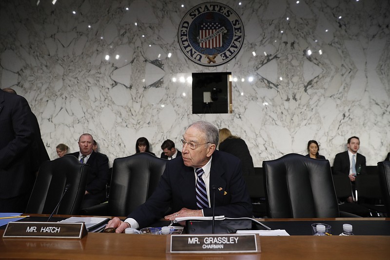 
              In this photo taken March 20, 2017, Senate Judiciary Committee Chairman Sen. Charles Grassley, R-Iowa is seen on Capitol Hill in Washington.  Grassley has met with White House adviser Jared Kushner on the topic of criminal justice reform, encouraging supporters that the issue could be revived under President Donald Trump. (AP Photo/Pablo Martinez Monsivais)
            