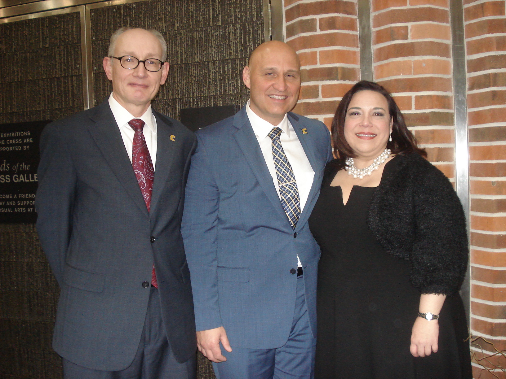 UTC colleagues of the late Sin-Hsing Tsai attending the concert included, from left, Dr. Jonathan McNair, Dr. Stuart Benkert and Dr. Nikolasa Tejero.