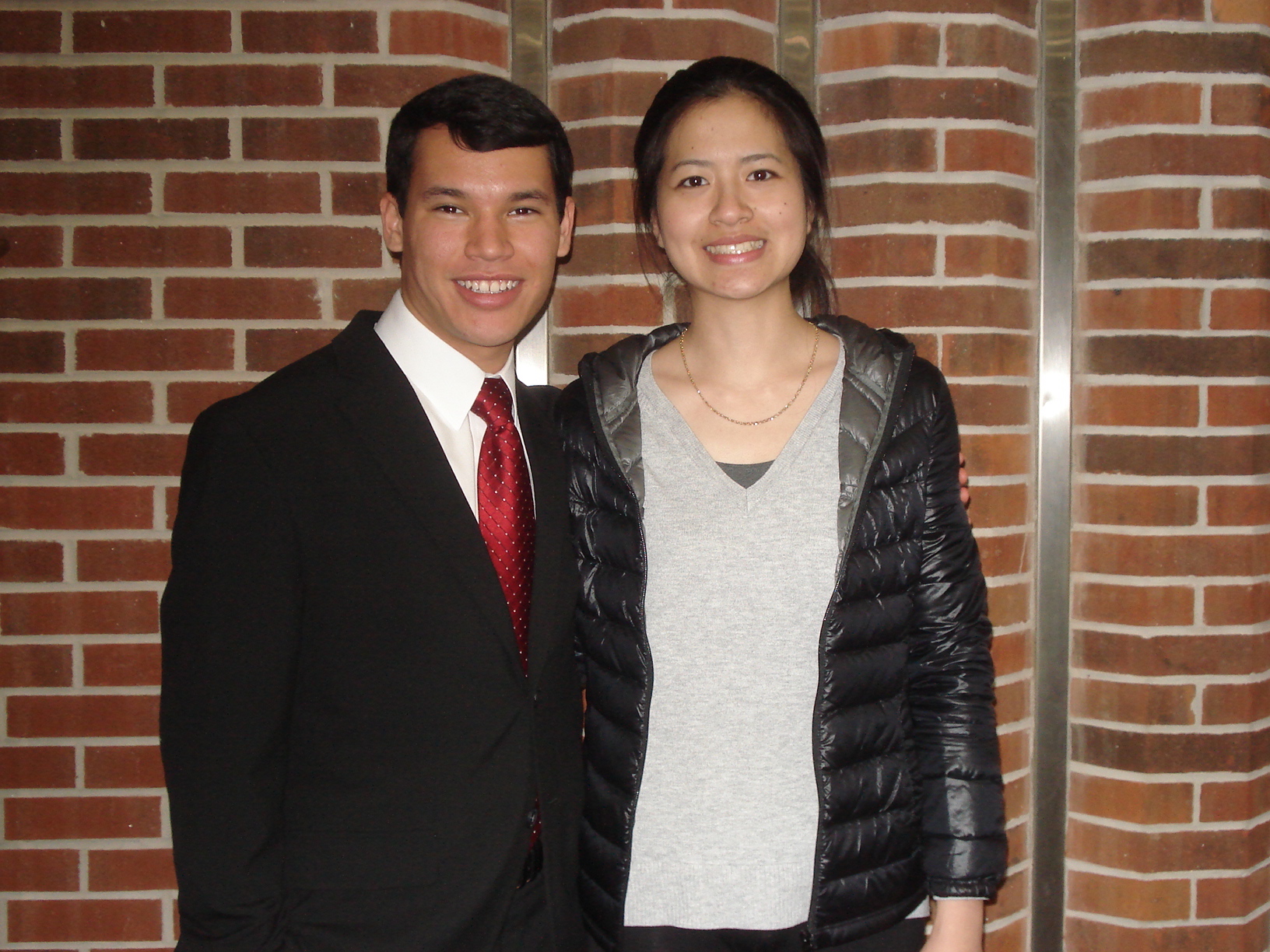 Patrick Rice, left, with Hsin-I Guo, former UTC piano professor.